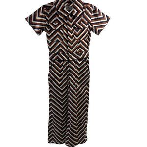 Never a Wallflower NWT Geometric Print Jumpsuit Size XS